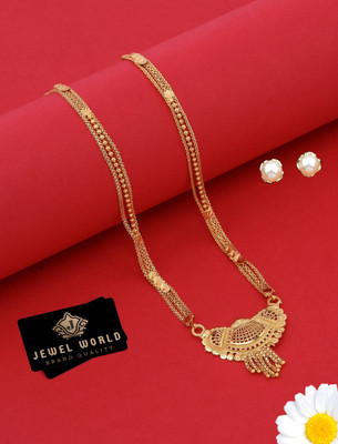 Jewel WORLD Brass, Copper Gold-plated Gold, Black Jewellery Set(Pack of 1)