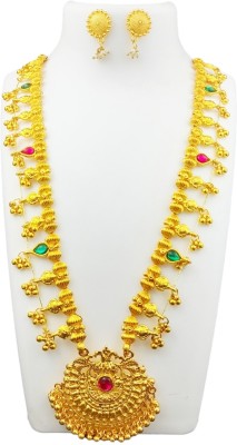 Swaroop Designer Alloy Gold-plated Gold Jewellery Set(Pack of 1)