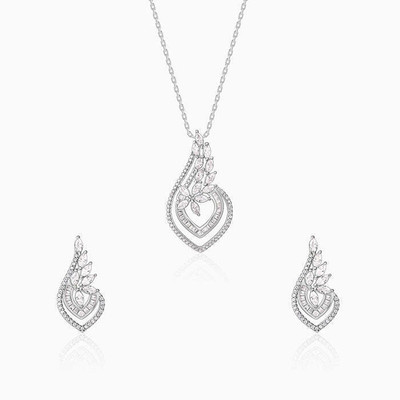 GIVA Sterling Silver Rhodium Multicolor Jewellery Set(Pack of 1)