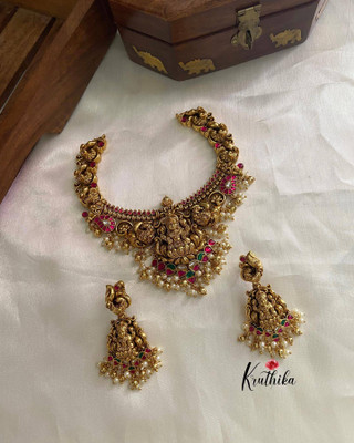ROFARWORD Brass, Copper Gold-plated Gold Jewellery Set(Pack of 1)