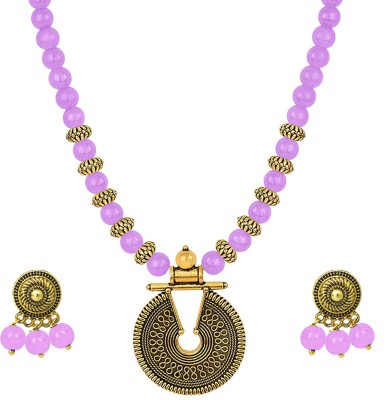 TAP Fashion Brass, Copper Purple Jewellery Set(Pack of 1)