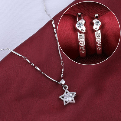 Shreenathji Jewellers Alloy Silver Silver Jewellery Set(Pack of 1)