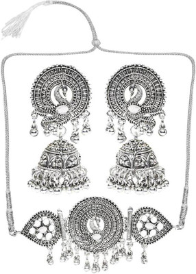 Gauri FashionHub Alloy White Jewellery Set(Pack of 1)