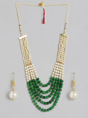 ANOUK Brass Green Jewellery Set(Pack of 1)