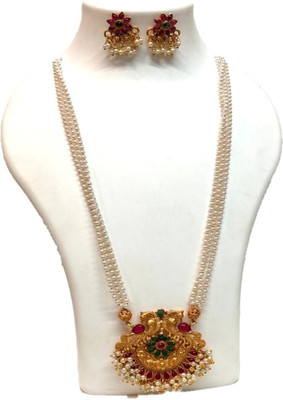 Golden Treasure Alloy Multicolor Jewellery Set(Pack of 1)