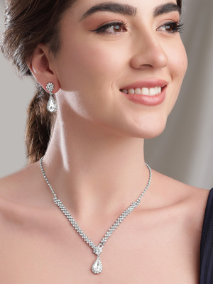 RUBANS Alloy Silver Silver Jewellery Set(Pack of 2)