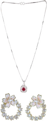 Aarav Creations Alloy Silver, Silver Jewellery Set(Pack of 1)