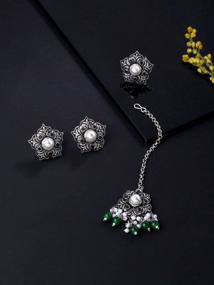 YELLOW CHIMES Metal Silver Silver Jewellery Set(Pack of 1)