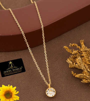 Jewel WORLD Brass, Alloy Gold-plated Gold Jewellery Set(Pack of 1)