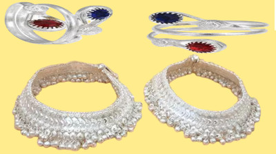 MA Enterprises Alloy Silver Jewellery Set(Pack of 1)