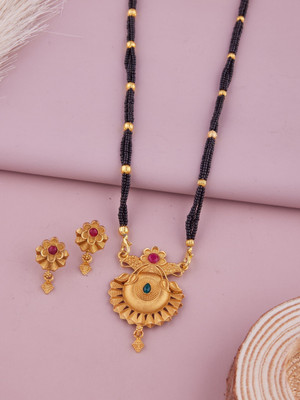 house of common Brass Gold-plated Gold Jewellery Set(Pack of 1)