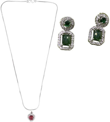 SRK Fashions Alloy Red, Green Jewellery Set(Pack of 1)