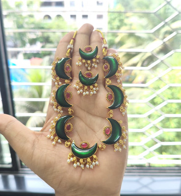 Joyful Alloy Gold-plated Multicolor Jewellery Set(Pack of 1)