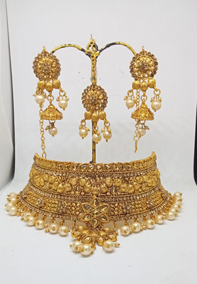 MAAIMPEX Alloy Gold-plated Gold Jewellery Set(Pack of 1)