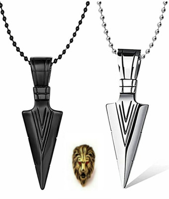 mattrachaya Brass, Alloy, Stainless Steel Titanium, Sterling Silver, Gold-plated, Silver Silver, Gold, Black Jewellery Set(Pack of 3)