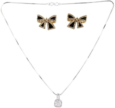 asthacollection Stone White, Black Jewellery Set(Pack of 1)