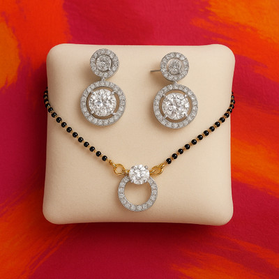 aklina Alloy Gold-plated Silver Jewellery Set(Pack of 1)