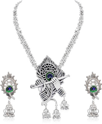 Zooni Collection Alloy Silver Jewellery Set(Pack of 1)