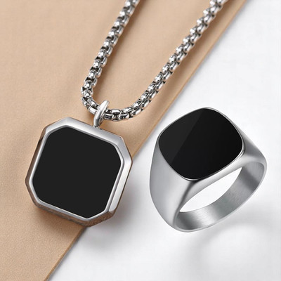 SILVERISH Stainless Steel Silver Silver Jewellery Set(Pack of 2)