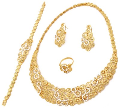 Gehney joy of jewels Alloy Gold-plated Gold Jewellery Set(Pack of 5)