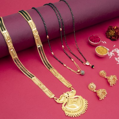 Sukkhi Alloy Gold-plated Gold Jewellery Set(Pack of 5)