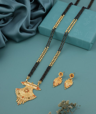 house of common Brass Gold-plated Gold Jewellery Set(Pack of 1)