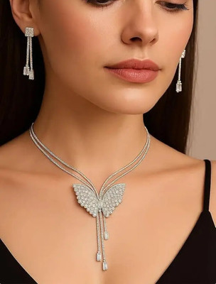 OmTextiles Oxidised Silver Silver Jewellery Set(Pack of 1)