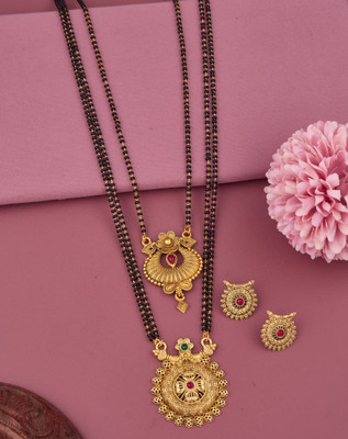 VEMISHTI Alloy Gold-plated Multicolor Jewellery Set(Pack of 2)