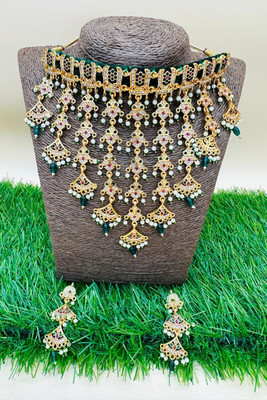 Dado sutho Brass Gold-plated Multicolor Jewellery Set(Pack of 1)