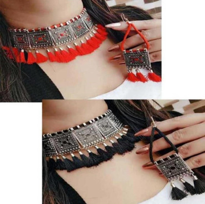 MAYRA TRADING Alloy Silver Jewellery Set(Pack of 1)