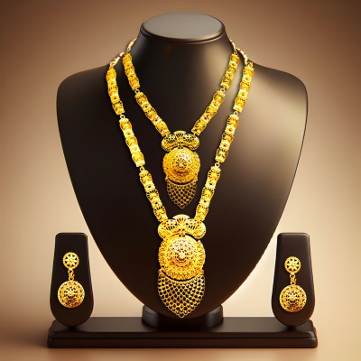 BEAUTYFUZZ ANAYA DECOR Alloy Gold-plated Gold Jewellery Set(Pack of 4)