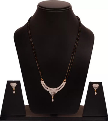 SHARANYA Alloy Silver Gold, Silver, Black Jewellery Set(Pack of 1)