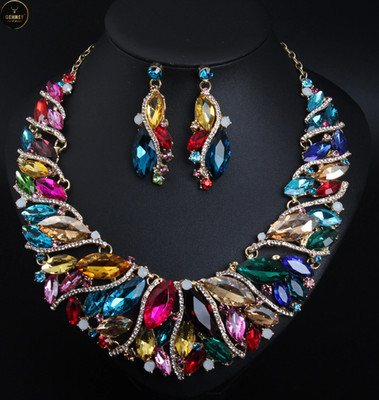 Gehney joy of jewels Stainless Steel Gold-plated Orange, Pink, Blue Jewellery Set(Pack of 3)