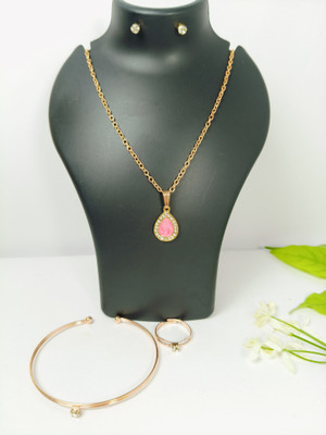 MehrasVirasat Alloy Gold-plated Multicolor Jewellery Set(Pack of 1)