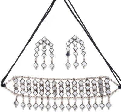 house of common Brass Silver Jewellery Set(Pack of 1)