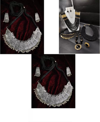 SPARKLIZA Alloy Multicolor Jewellery Set(Pack of 3)