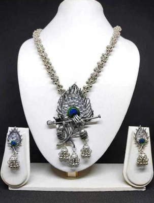 SABRAKAR Brass, Copper, Alloy Silver Jewellery Set(Pack of 1)