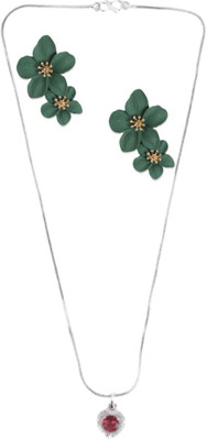 SRK Fashions Alloy Red, Green Jewellery Set(Pack of 1)