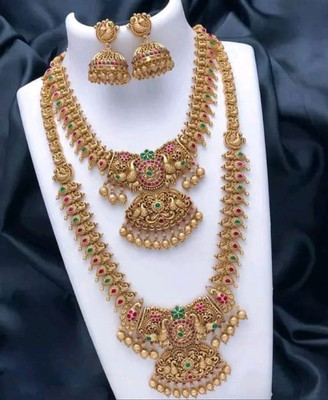 RIENTA JWL Alloy Gold-plated Gold Jewellery Set(Pack of 1)
