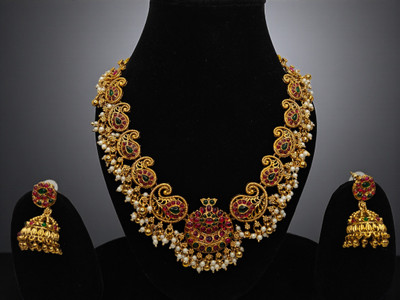 fashion jewellary Brass Yellow Jewellery Set(Pack of 1)
