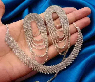 BRTraders Stone Silver Jewellery Set(Pack of 1)