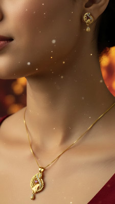 JH IMITATION Alloy Gold-plated Gold Jewellery Set(Pack of 1)