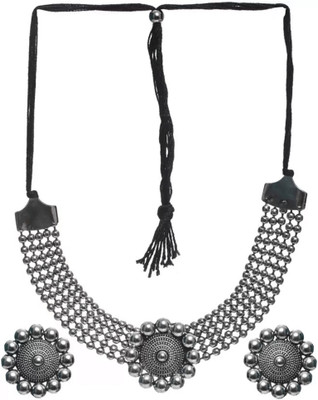 SKG Fashion Store Alloy Silver Jewellery Set(Pack of 1)