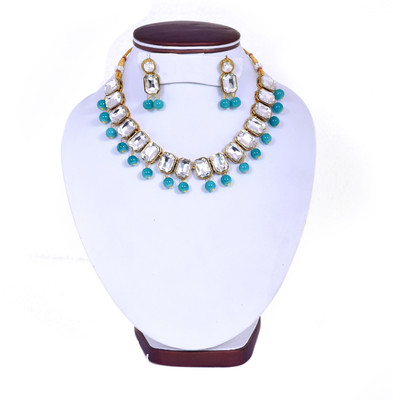 VIPY HANGER Alloy Gold-plated Blue Jewellery Set(Pack of 1)