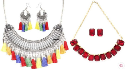 JMBW INTERNATIONAL Alloy Multicolor Jewellery Set(Pack of 2)