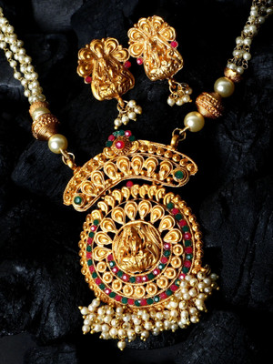 CHARMING JEWELS Alloy Gold-plated Multicolor Jewellery Set(Pack of 1)