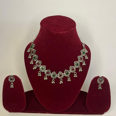 Mishti Jewels Alloy Silver Jewellery Set(Pack of 3)