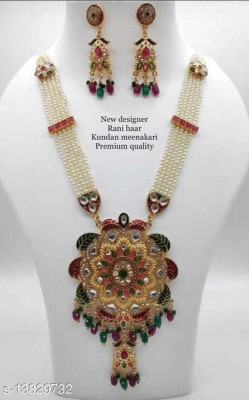 BINIAA Brass Gold-plated Multicolor Jewellery Set(Pack of 1)