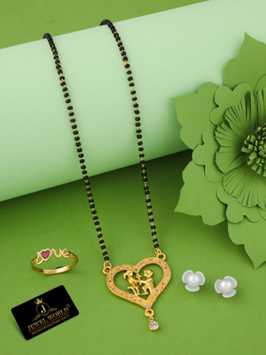 Jewel WORLD Alloy Gold-plated Gold, White Jewellery Set(Pack of 1)