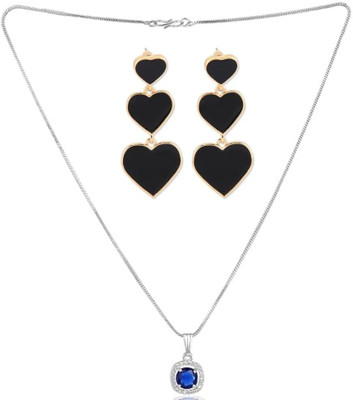 SRK Fashions Alloy Blue, Black Jewellery Set(Pack of 1)